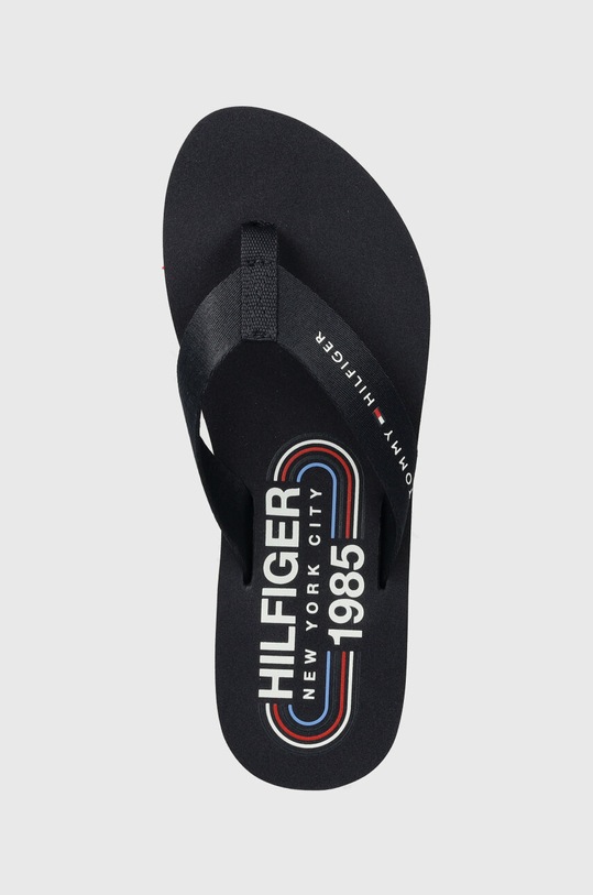 Tommy Hilfiger japonki GLOBAL STRIPES FLAT BEACH SANDAL granatowy FW0FW07856