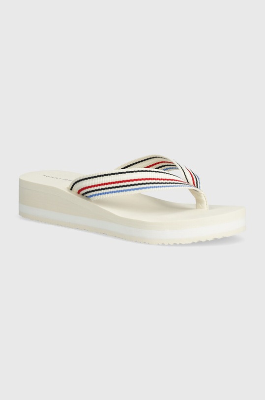 Tommy Hilfiger slapi WEDGE STRIPES BEACH SANDAL FW0FW07858 bej SS24