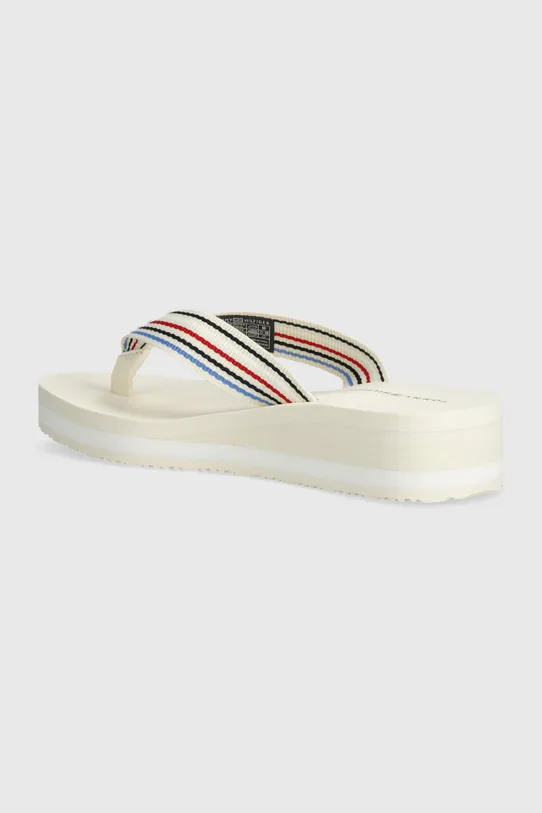 Σαγιονάρες Tommy Hilfiger WEDGE STRIPES BEACH SANDAL μπεζ FW0FW07858