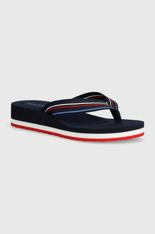 В'єтнамки Tommy Hilfiger WEDGE STRIPES BEACH SANDAL FW0FW07858 темно-синій SS24