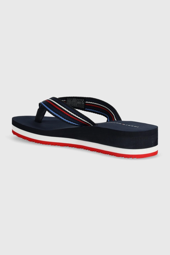 Žabky Tommy Hilfiger WEDGE STRIPES BEACH SANDAL námořnická modř FW0FW07858