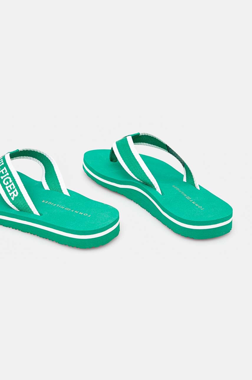 Παπούτσια Σαγιονάρες Tommy Hilfiger HILFIGER WEBBING POOL SLIDE FW0FW07859 πράσινο