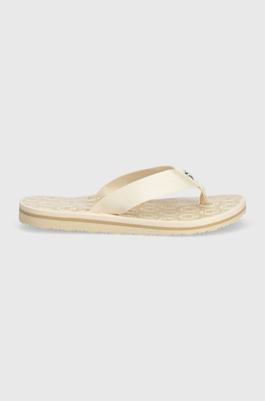 Žabky Tommy Hilfiger TH EMBLEM BEACH SANDAL FW0FW07900 béžová SS24