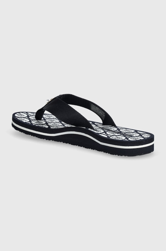 Obuwie Tommy Hilfiger japonki TH EMBLEM BEACH SANDAL FW0FW07900 granatowy