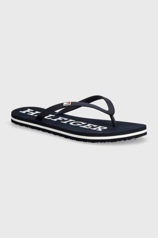 Žabky Tommy Hilfiger plochý námořnická modř FW0FW07901