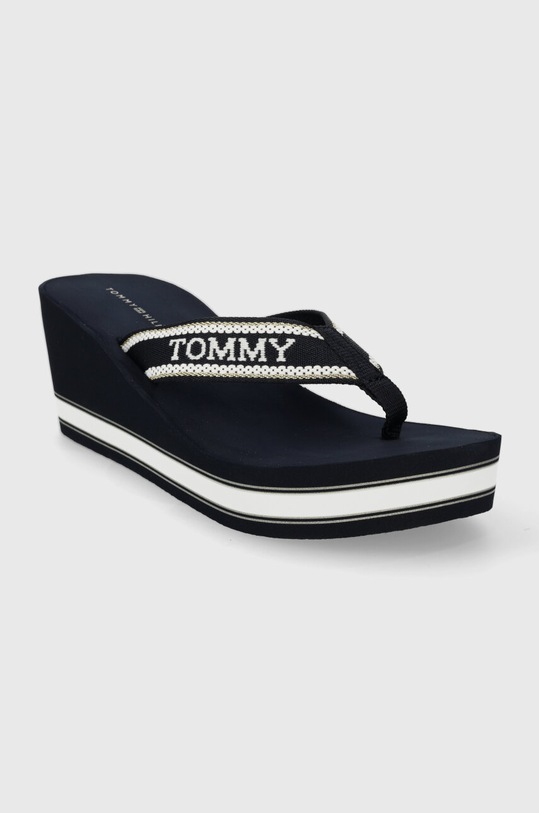 Žabky Tommy Hilfiger HILFIGER WEDGE BEACH SANDAL FW0FW07903 námořnická modř SS24