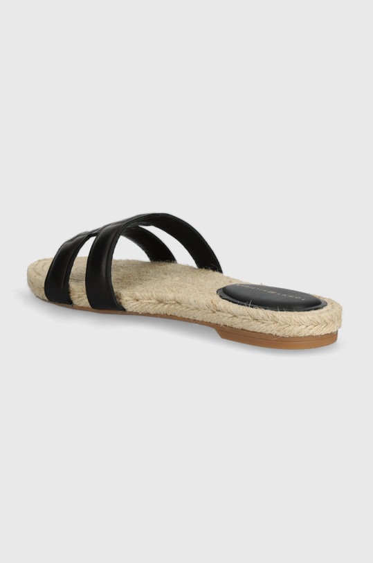 Obuwie Tommy Hilfiger klapki skórzane TH EMBOSS FLAT ESP SANDAL FW0FW07928 czarny