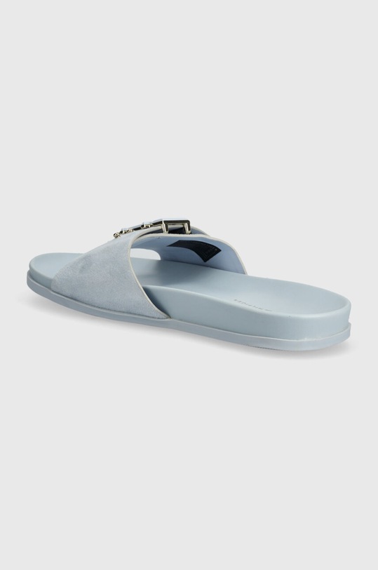 Παπούτσια Παντόφλες σουέτ Tommy Hilfiger TH HARDWARE SUEDE FLAT SANDAL FW0FW07935 μπλε