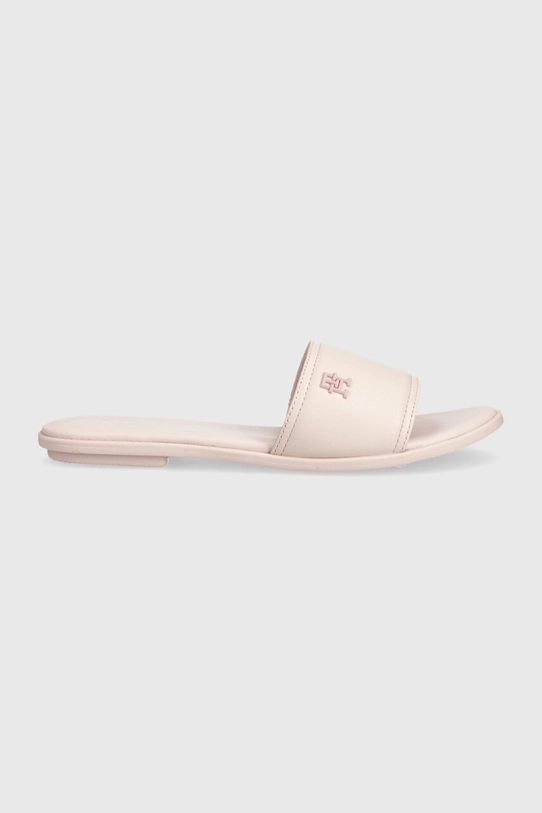 Tommy Hilfiger klapki skórzane POP COLOR MULE SANDAL FW0FW07936 różowy SS24