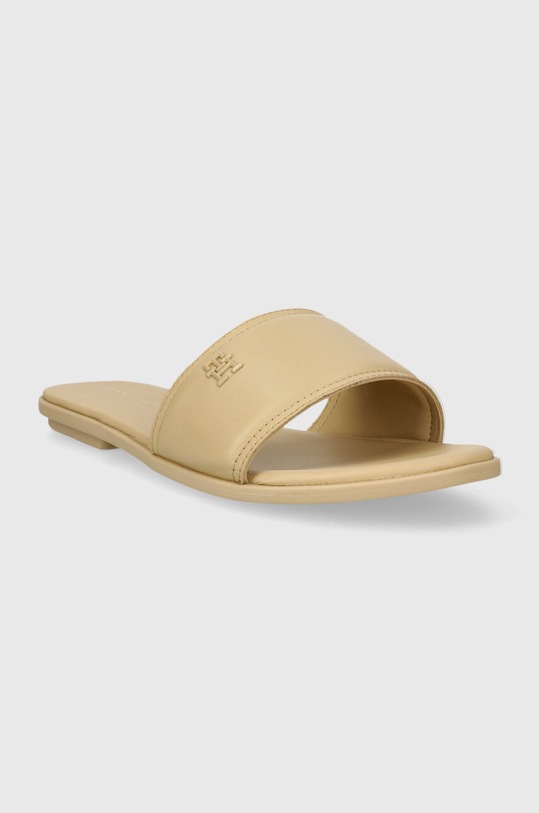 Взуття Шкіряні шльопанці Tommy Hilfiger POP COLOR MULE SANDAL FW0FW07936 бежевий
