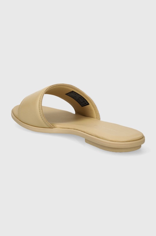 Шкіряні шльопанці Tommy Hilfiger POP COLOR MULE SANDAL бежевий FW0FW07936