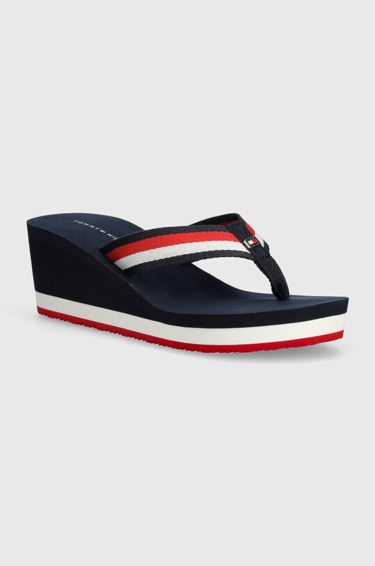 В'єтнамки Tommy Hilfiger CORPORATE WEDGE BEACH SANDAL 5-8 см темно-синій FW0FW07987