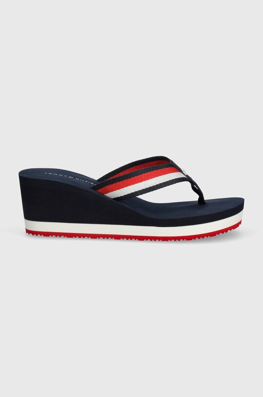 В'єтнамки Tommy Hilfiger CORPORATE WEDGE BEACH SANDAL FW0FW07987 темно-синій SS24
