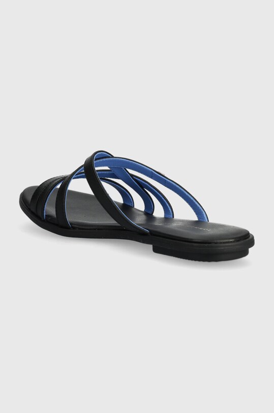 Взуття Шкіряні шльопанці Tommy Hilfiger TH STRAP FLAT SANDAL FW0FW08067 чорний