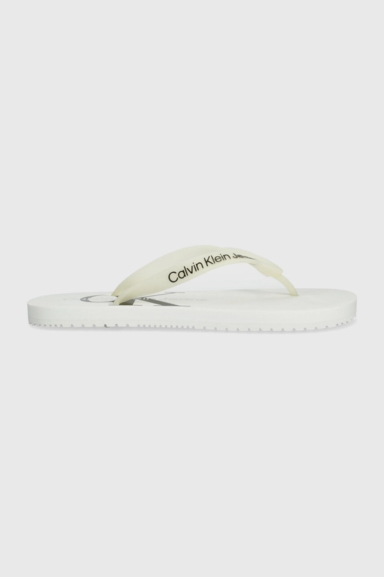 Japanke Calvin Klein Jeans BEACH SANDAL MONOLOGO TPU ravna bijela YW0YW01246