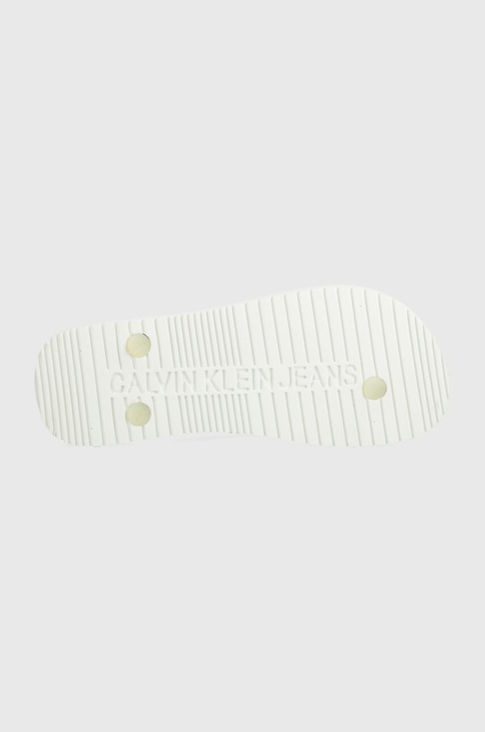 Σαγιονάρες Calvin Klein Jeans BEACH SANDAL MONOLOGO TPU BEACH SANDAL MONOLOGO TPU YW0YW01246 λευκό