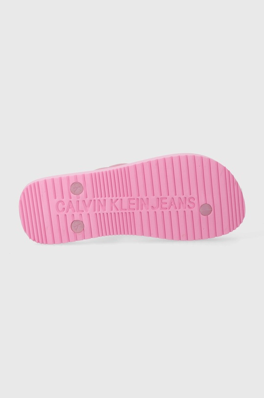 Calvin Klein Jeans japonki BEACH SANDAL MONOLOGO TPU YW0YW01246 różowy