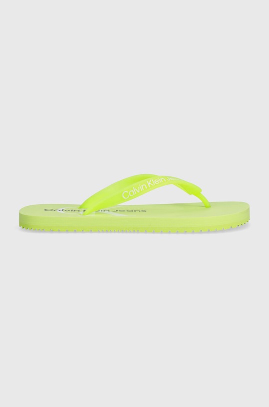 Джапанки Calvin Klein Jeans BEACH SANDAL MONOLOGO TPU равен зелен YW0YW01246