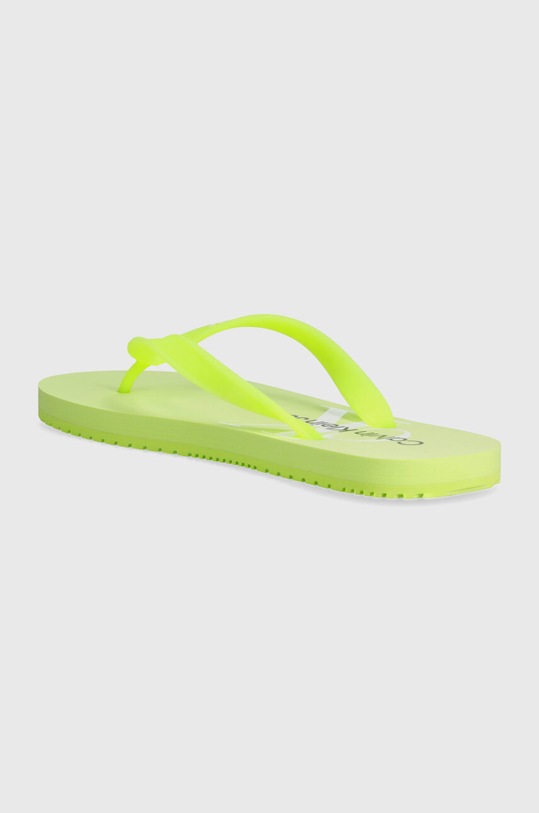 Обувки Джапанки Calvin Klein Jeans BEACH SANDAL MONOLOGO TPU YW0YW01246 зелен