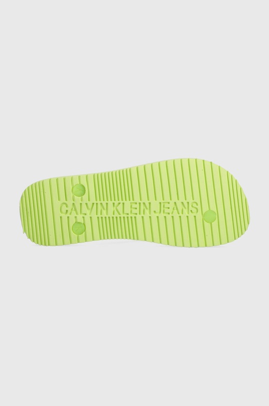 Джапанки Calvin Klein Jeans BEACH SANDAL MONOLOGO TPU YW0YW01246 зелен