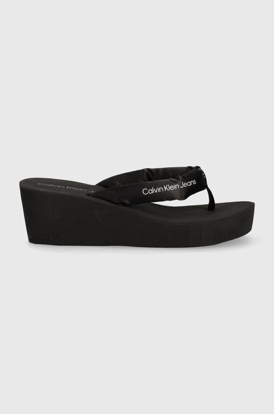 Джапанки Calvin Klein Jeans BEACH WEDGE SANDAL PADDED NY YW0YW01397 черен SS24