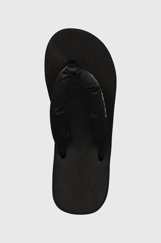 Джапанки Calvin Klein Jeans BEACH WEDGE SANDAL PADDED NY черен YW0YW01397