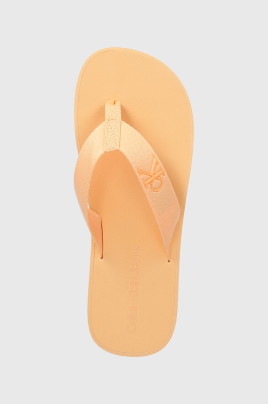 Джапанки Calvin Klein Jeans FLATFORM FLIPFLOP JELLY оранжев YW0YW01398
