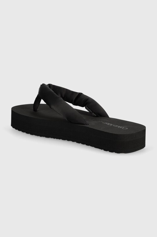 Obuwie Calvin Klein Jeans japonki BEACH SANDAL FLATFORM PADDED NY YW0YW01400 czarny