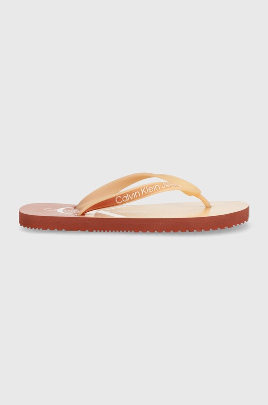 Calvin Klein Jeans japonki BEACH SANDAL GRADIENT YW0YW01401 pomarańczowy SS24