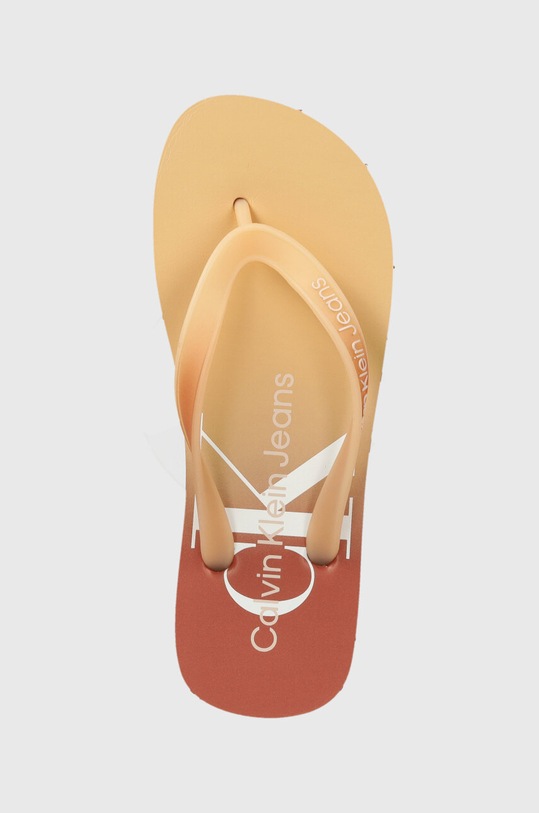 Calvin Klein Jeans japonki BEACH SANDAL GRADIENT pomarańczowy YW0YW01401
