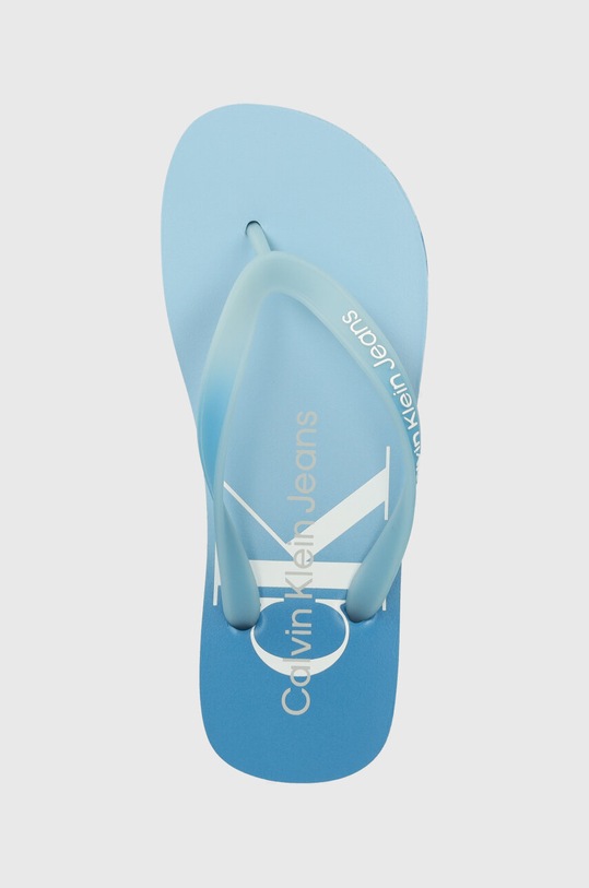 Žabky Calvin Klein Jeans BEACH SANDAL GRADIENT modrá YW0YW01401