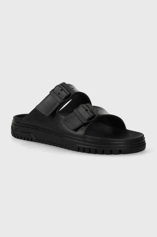 Pantofle Armani Exchange plochý černá XDP043.XV821.00002