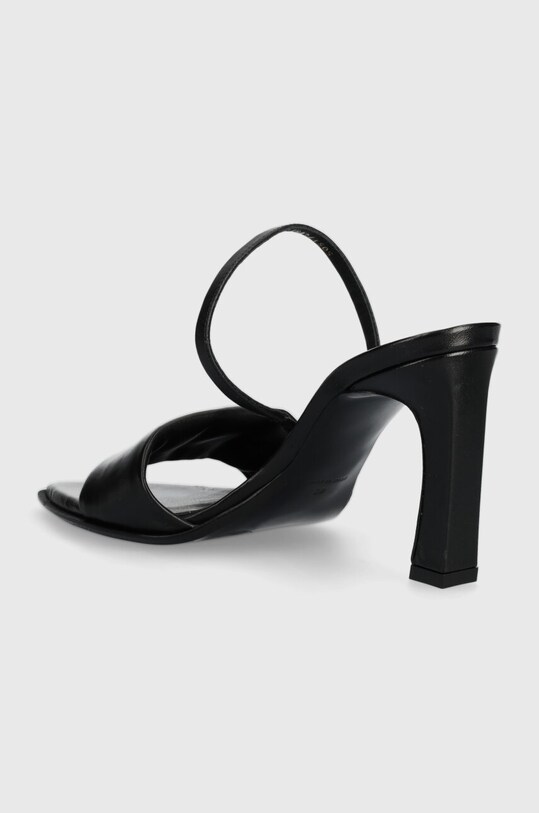Încălțăminte HUGO sandale de piele Tarah 50517448.001 negru