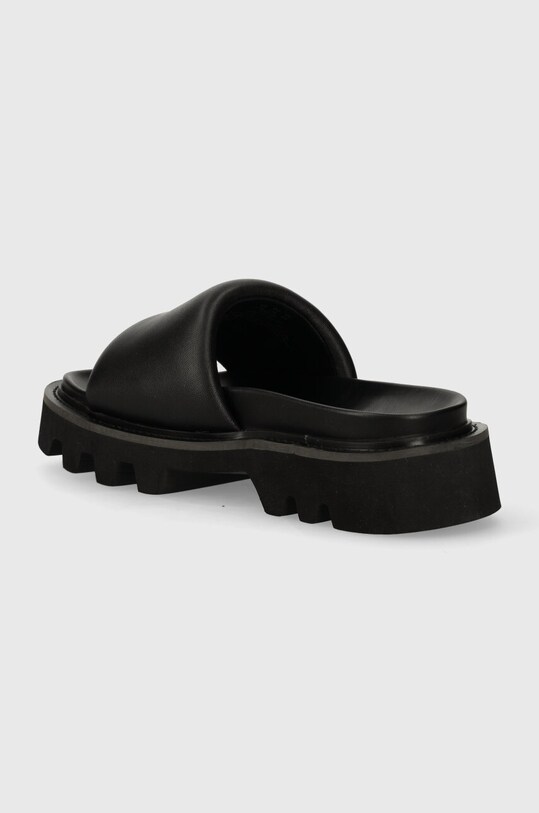 Încălțăminte Dkny slapi de piele Persia K2452166.BLK negru