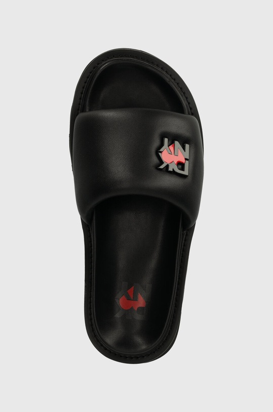 Dkny klapki skórzane Persia czarny K2452166.BLK