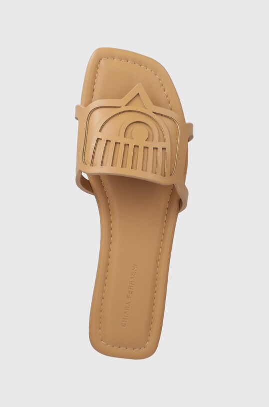 Chiara Ferragni ciabatte slide Penelope Flat marrone CF3360.002