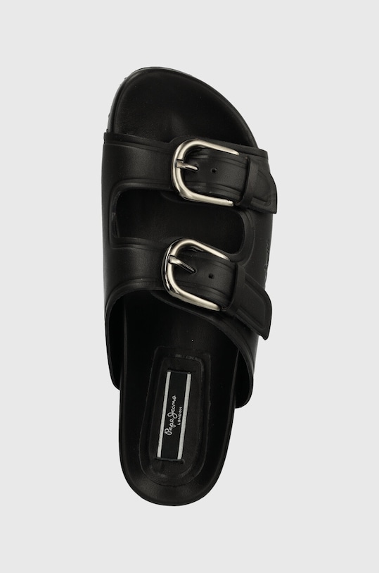 Pepe Jeans klapki skórzane PLS80005 czarny PLS80005