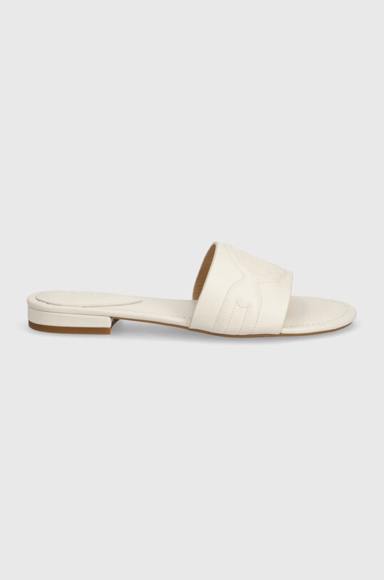 Lauren Ralph Lauren bőr papucs Alegra 802935537001.100 fehér SS24