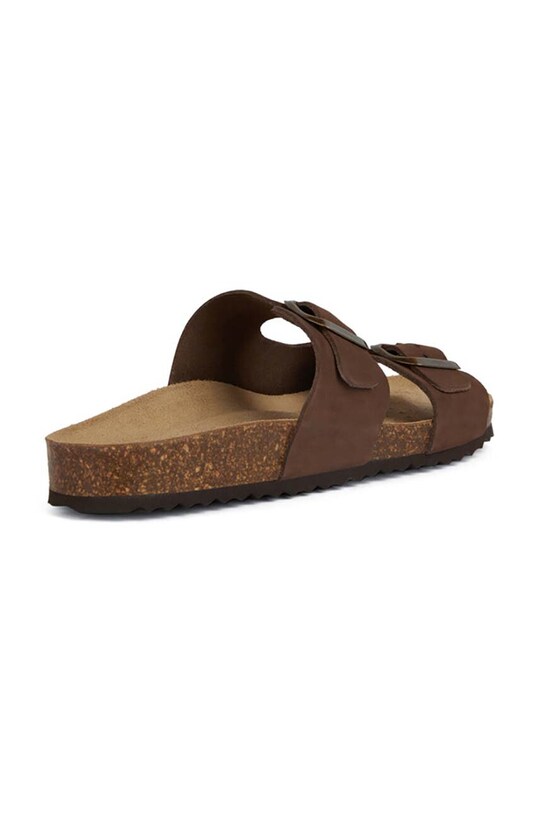 Παπούτσια Δερμάτινες παντόφλες Geox D BRIONIA D35LSL.00032.C6009 καφέ