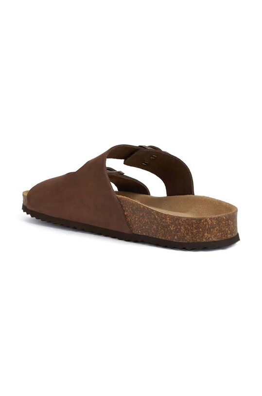 Δερμάτινες παντόφλες Geox D BRIONIA καφέ D35LSL.00032.C6009