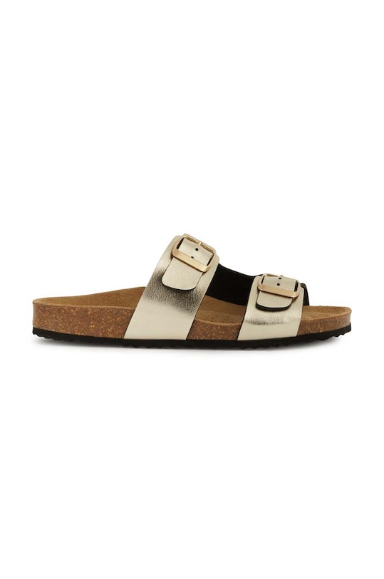 Geox papuci D BRIONIA imitatie de piele aur D35LSL.000BN.C2012