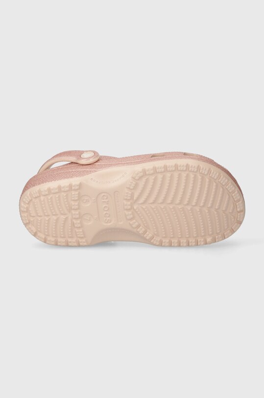 Crocs papuci Classic Glitter Clog 205942.6WV roz