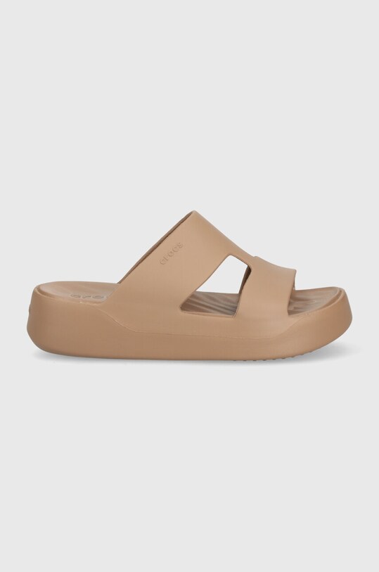 Crocs klapki Gataway Platform H - Strap 209409.2Q9 brązowy SS24