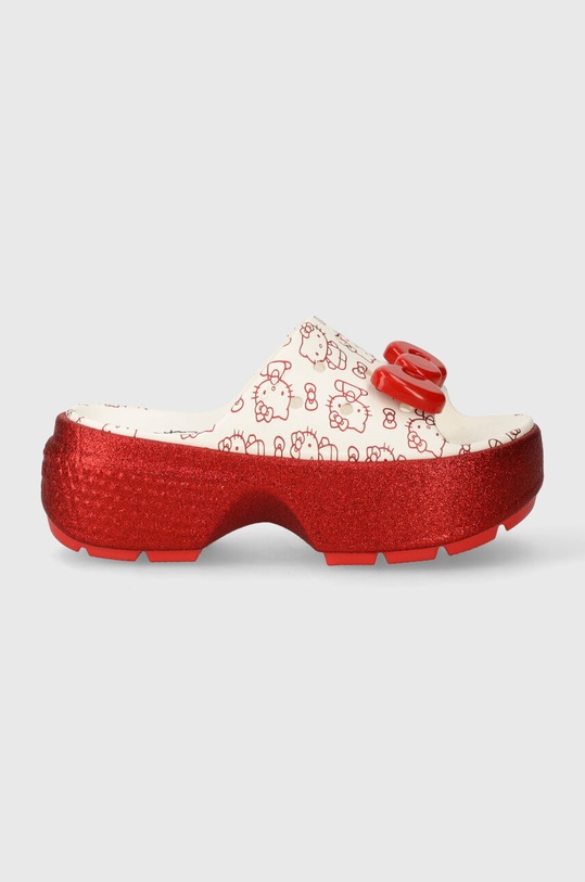 Crocs klapki Hello Kitty Stomp Slide 209815.100 biały SS24