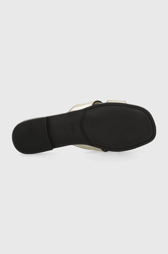 Kožené šľapky Guess CIELLA FLGCIA.LEM19.PLATI zlatá