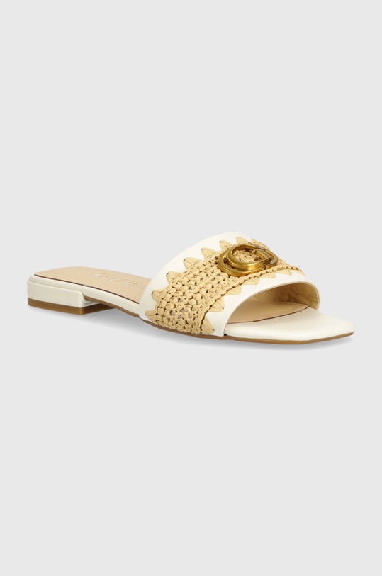 Guess ciabatte slide TAMARRA tessile beige FLGTAR.ELE19.IVORY