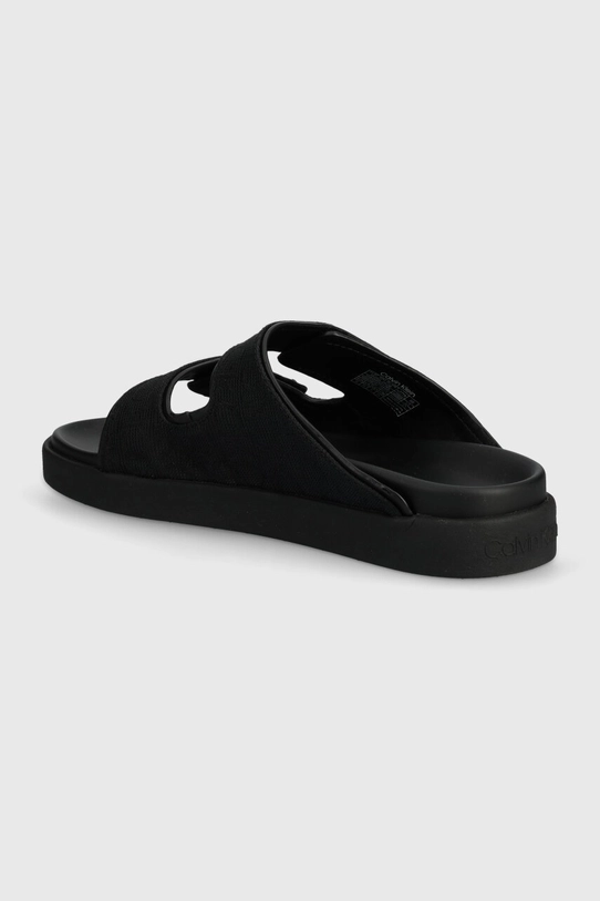 Obuwie Calvin Klein klapki FLAT ADJ SLIDE MONOCQ HW0HW01955 czarny