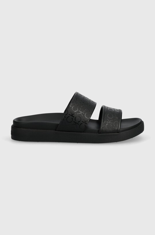 Pantofle Calvin Klein FLAT SLIDE EPI MONO HW0HW01957 černá SS24