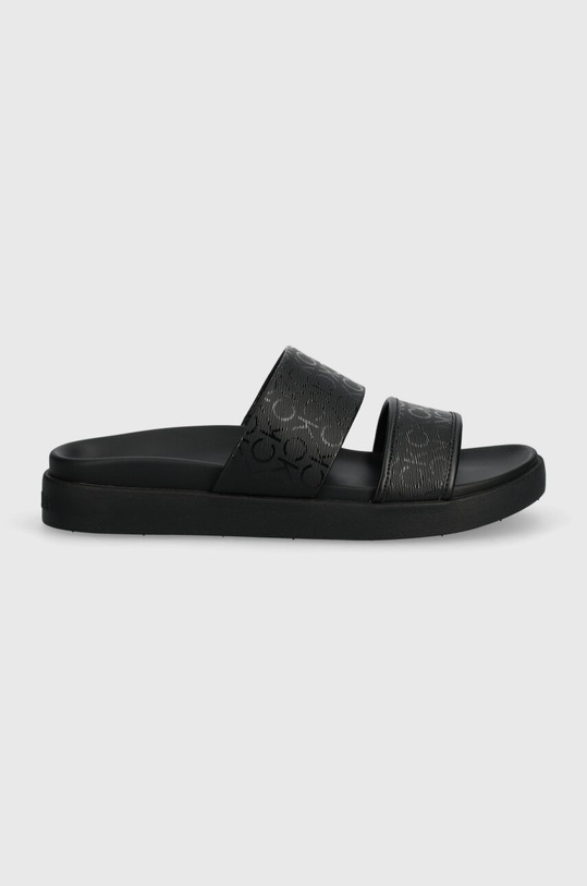 Παντόφλες Calvin Klein FLAT SLIDE EPI MONO HW0HW01957 μαύρο SS24