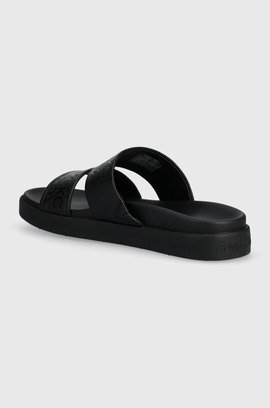 Boty Pantofle Calvin Klein FLAT SLIDE EPI MONO HW0HW01957 černá